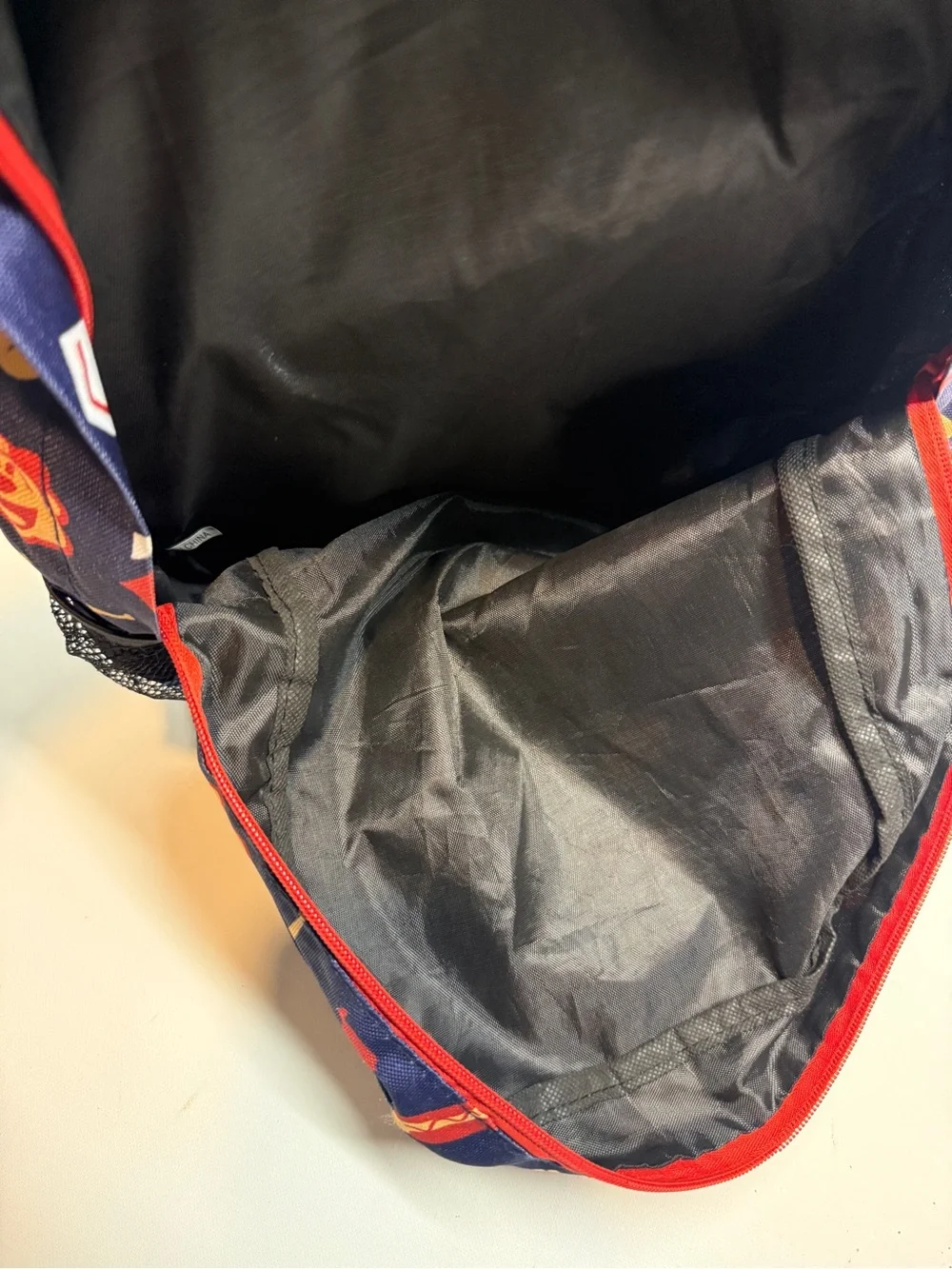 Target Kids Navy Twins Baseball Print Backpack with Red Accents